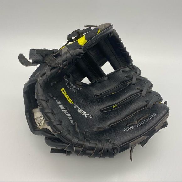 Franklin Black & Yellow T-ball Fielding Glove 8in - Picture 1 of 10